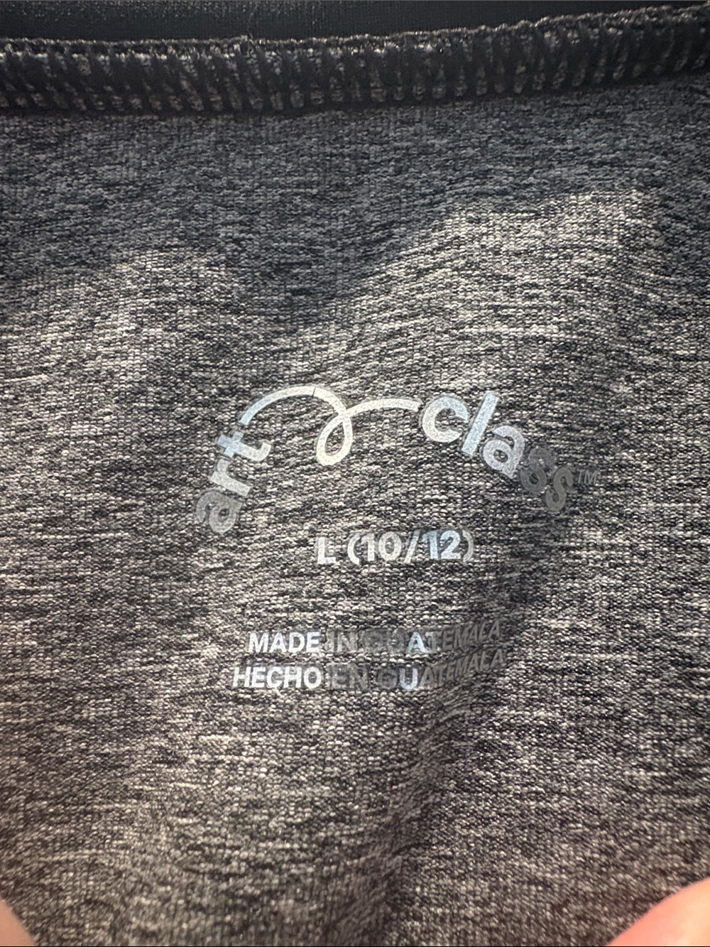 art class  Boy’s Gray and Black Rashguard Swim Shirt Short Sleeve Tee - Picture 3 of 5